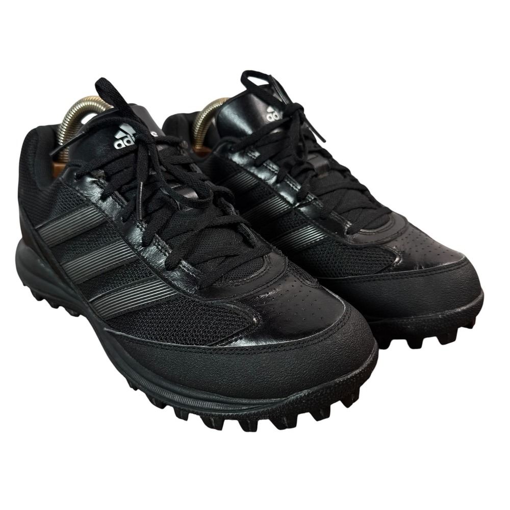 Adidas Turf Soccer Shoes Mens Size 10.5 Black Low Top Traxion Cleats G87609
